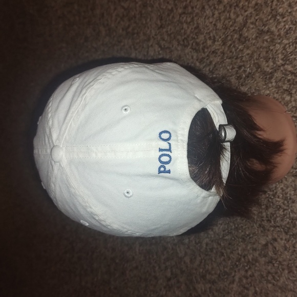 Polo Ralph Lauren Baseball Hat White Embroidered Logo - Picture 4 of 8